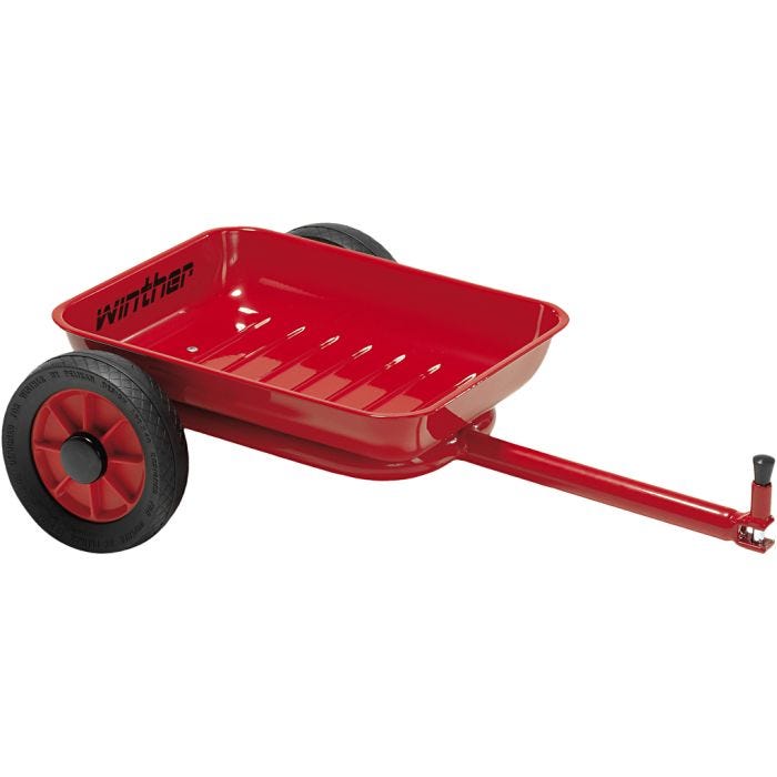 Winther Mini-Viking Släpkärra , H: 16 cm, L: 60 cm, B: 40 cm