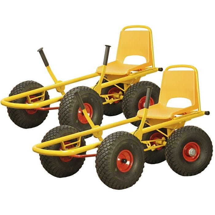 RABO Moon-Car Classic, H: 66 cm, L: 113 cm, B: 58,5 cm, gul, 2 st./ 1 förp.