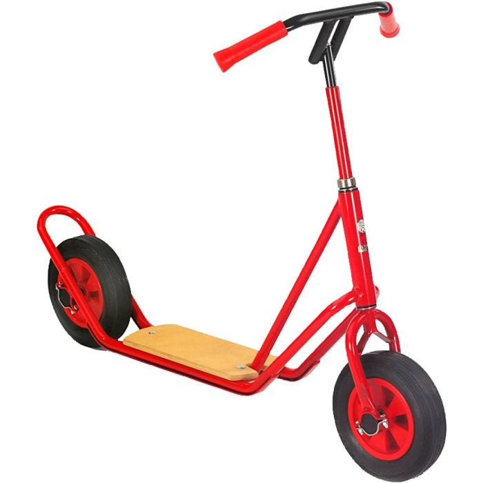 ROSE-sparkcykel , H: 88 cm, L: 112 cm, B: 15/48 cm, stor, röd, 1 st.