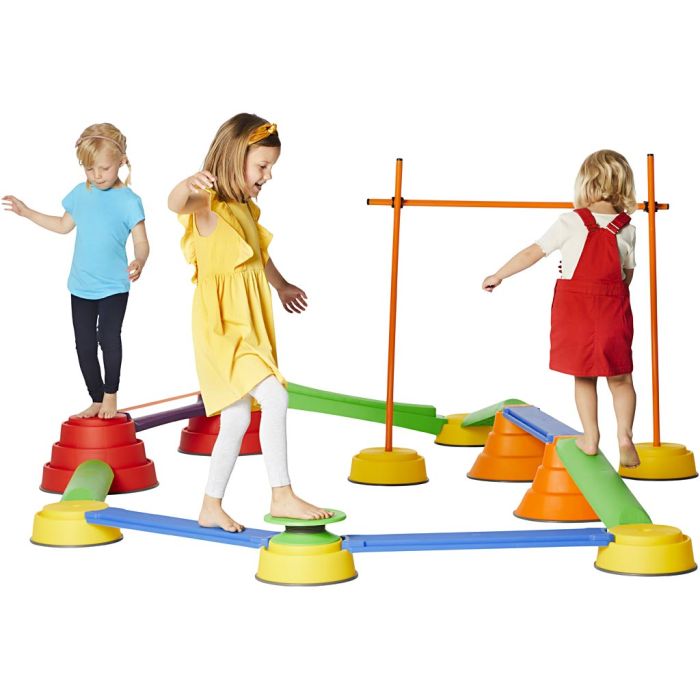 GONGE® Build N'balance - balansbana - MEGASET, 23 st./ 1 set