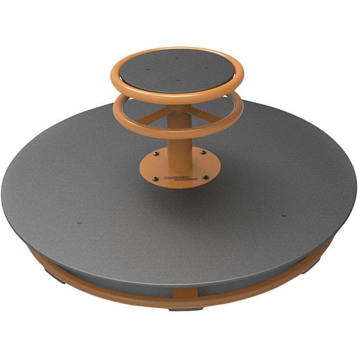 TopTrike by beleduc Karusell, H: 360 mm, Dia. 850 mm, gul, 1 st.