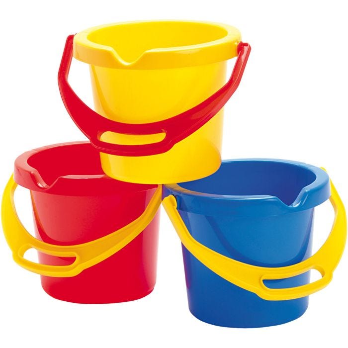 dantoy Hink med Stark Handtag, H: 14 cm, 1 l, färger kan variera , 1 st.