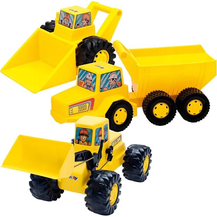 dantoy arbetsfordon, stl. 32-47 cm, 12 st./ 1 set