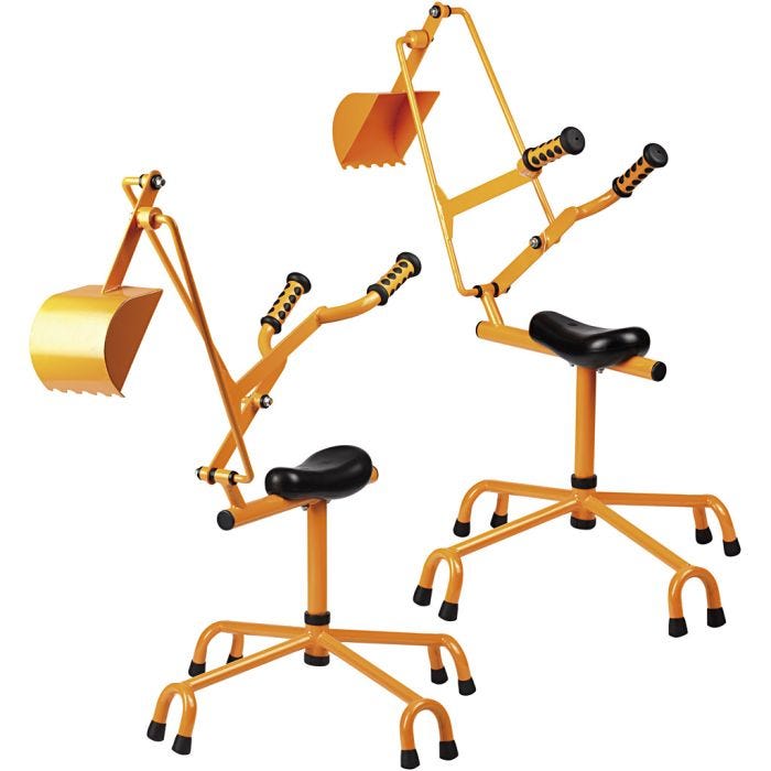 TopTrike by beleduc Grävskopor Orange, stl. 600x600x900 mm, 2 st./ 1 set
