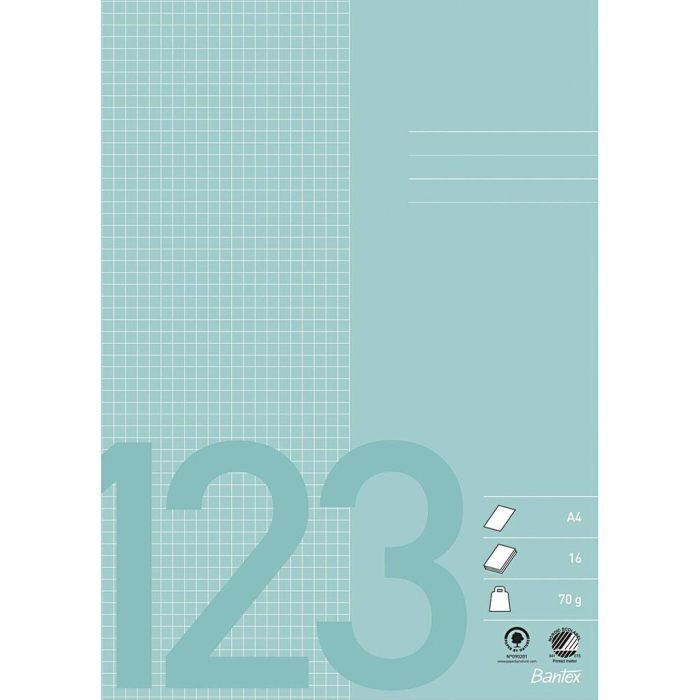 A4, Antal sidor 32, 70 g, blå, 1 st.