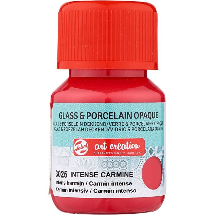 Keramik- och porslinsfärg, röd, 30 ml/ 1 flaska