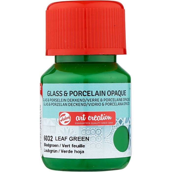Keramik- och porslinsfärg, gräsgrön, 30 ml/ 1 flaska