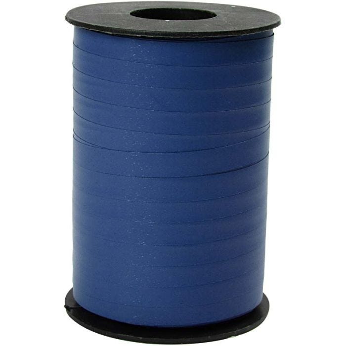 Presentband, B: 10 mm, matt, blå