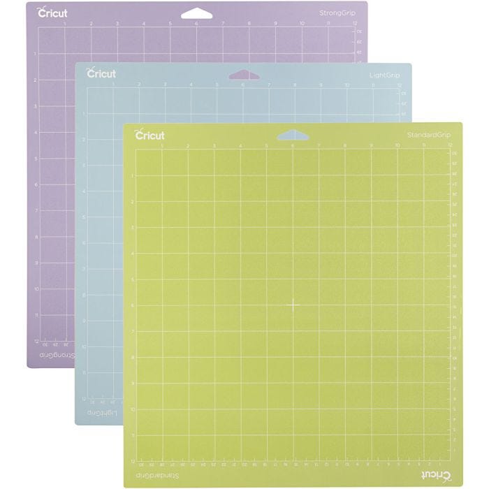 Cricut Explore/Maker LightGrip-Standard-StrongGrip maskinmatta, stl. 30x30 cm, 3 st./ 1 förp.