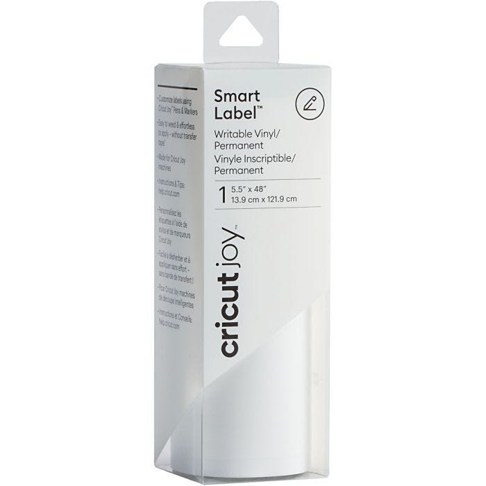 Cricut Joy Smart Label-vinyl , stl. 14x122 cm, vit, 1 st.