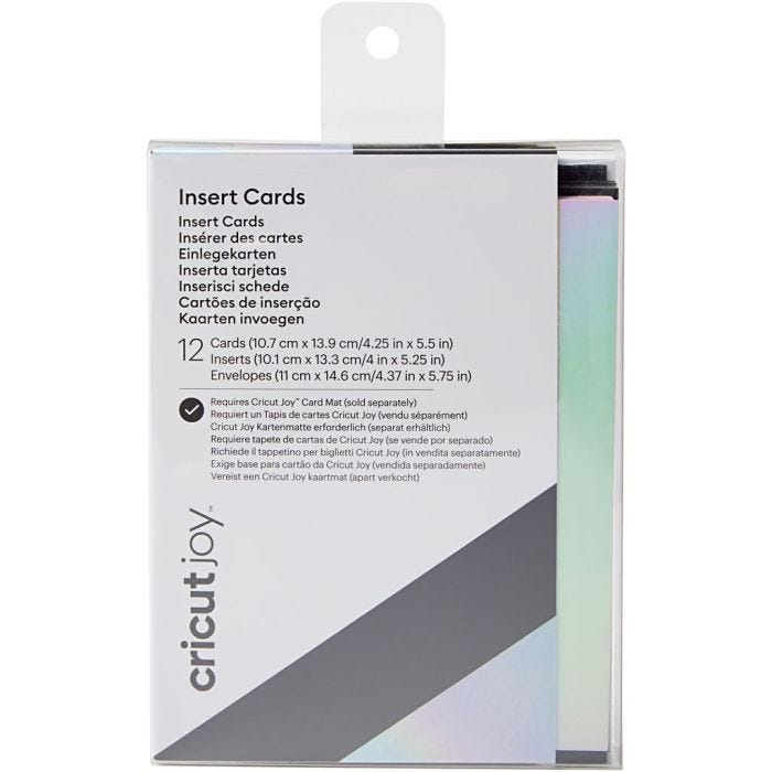 Cricut Joy inläggskort (Neutrala), svart, 12 st./ 1 förp.