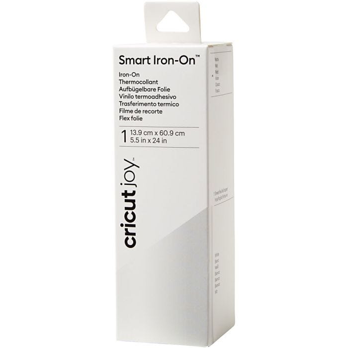 Cricut Joy Smart Iron-On, stl. 14x60 cm, vit, 1 st.