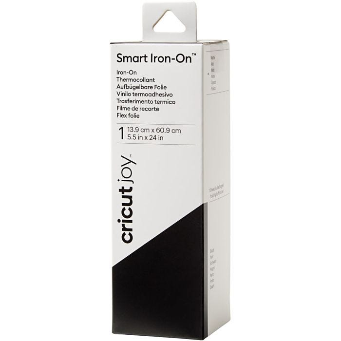 Cricut Joy Smart Iron-On, stl. 14x60 cm, svart, 1 st.