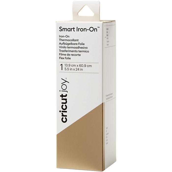 Cricut Joy Smart Iron-On, stl. 14x60 cm, guld, 1 st.