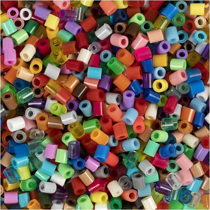 Hama mini rörpärlor, stl. 2,5x2,5 mm, mini, 7500 st./ 1 förp.