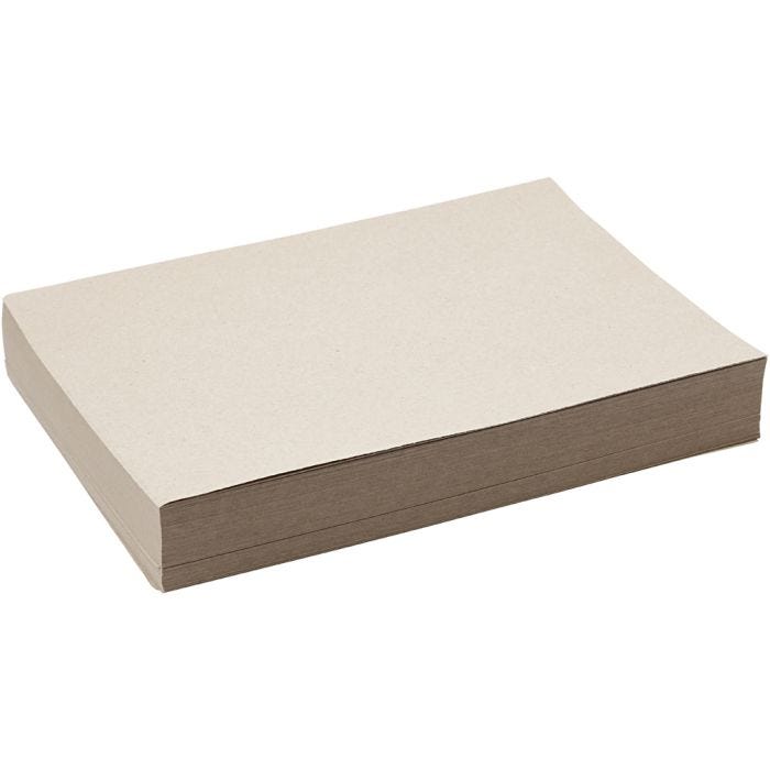 Kvistpapper, A4, ark 210x297 mm, 100 g, grå brun, 250 ark/ 1 förp.