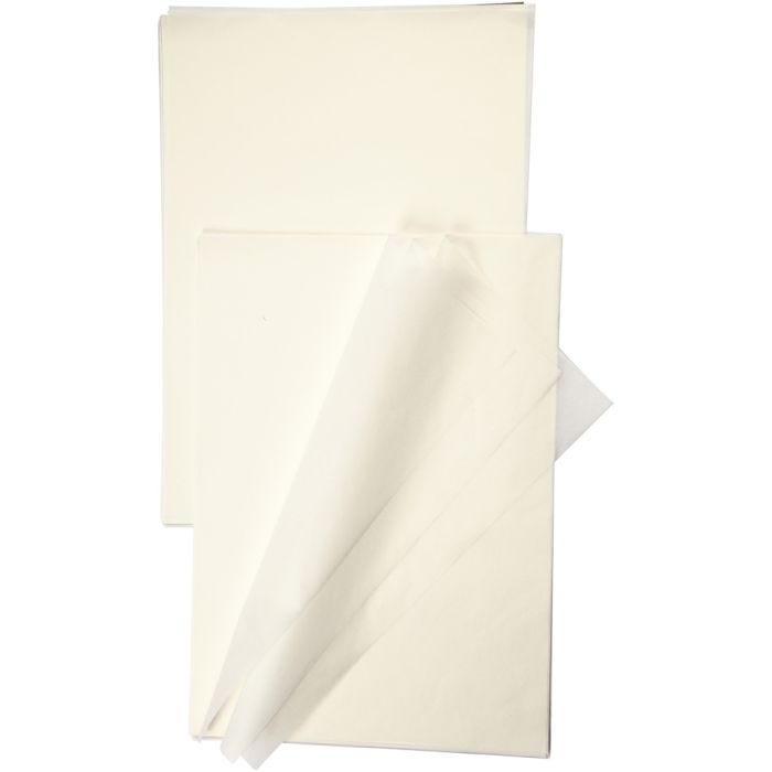 Imiterat Japanpapper, A3, tjocklek 14g/m2, vit, 100 ark/ 1 förp.
