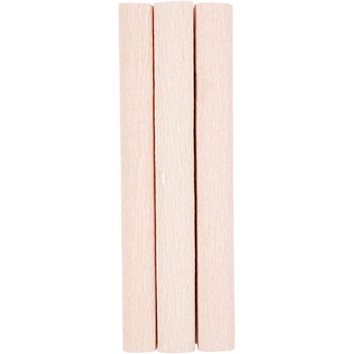 Kräppapper, ark 25x60 cm, Stretchbarhet: 180%, 105 g, softrosa, 3 ark/ 1 förp.