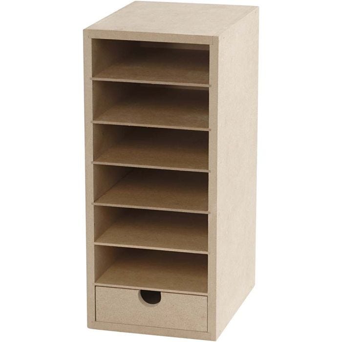 Kartongreol, H: 31,5 cm, D: 18 cm, B: 14 cm, A6, 1 st.