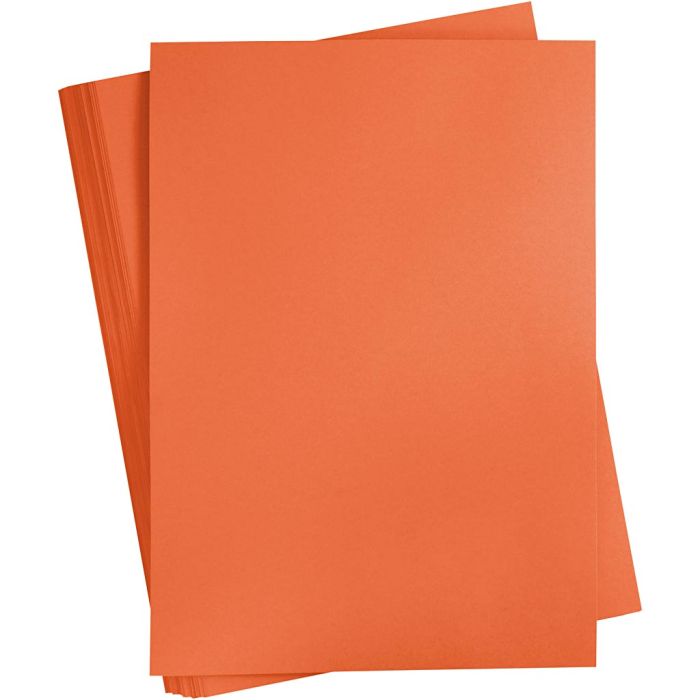 Färgad Kartong, A2, ark 420x594 mm, 180 g, orange, 100 ark/ 1 förp.