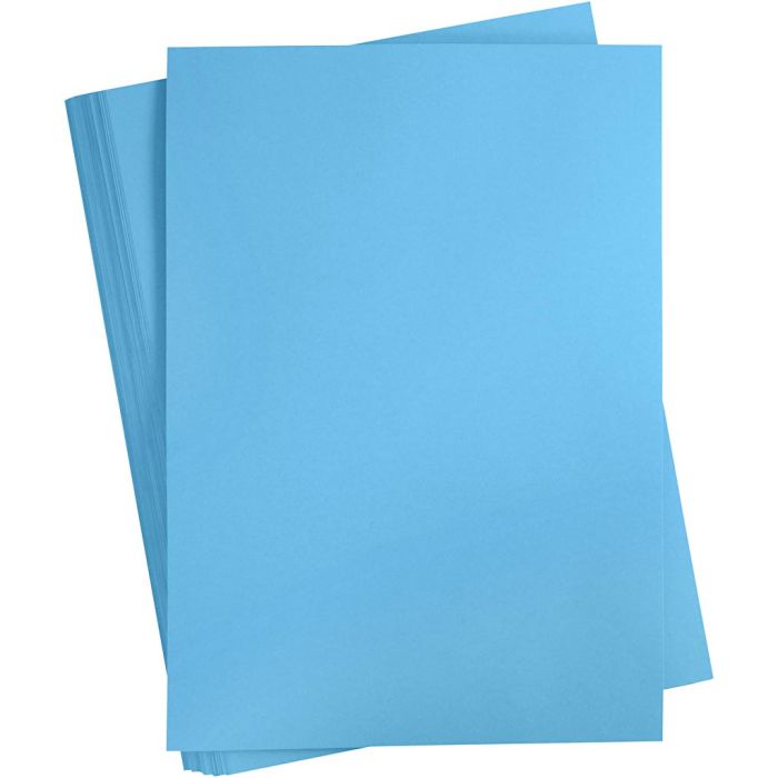 Färgad Kartong, A2, ark 420x594 mm, 180 g, turkos, 100 ark/ 1 förp.