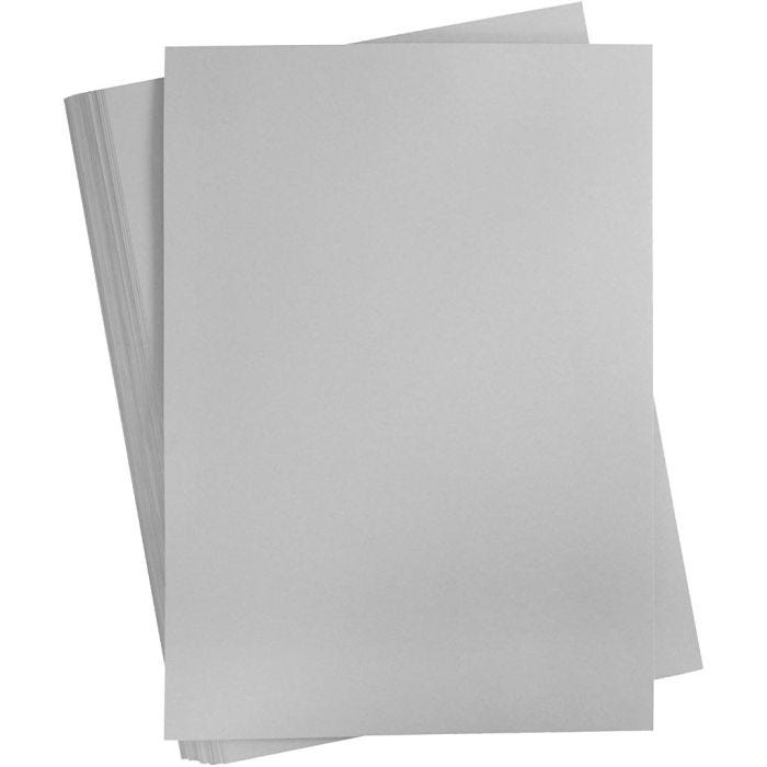 Färgad Kartong, A2, ark 420x594 mm, 180 g, grå, 100 ark/ 1 förp.