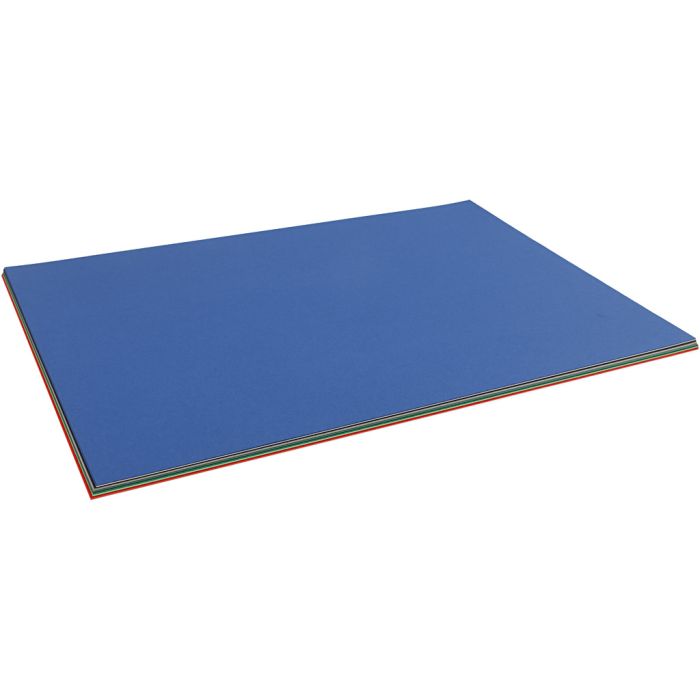 Julkartong, A2, ark 420x594 mm, 180 g, mixade färger, 20 mix. ark/ 1 förp.