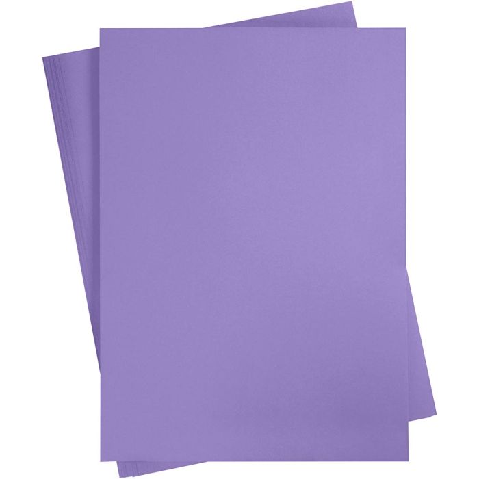 Färgad Kartong, A2, ark 420x594 mm, 180 g, lila, 10 ark/ 1 förp.