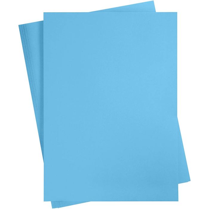 Färgad Kartong, A2, ark 420x594 mm, 180 g, blå, 10 ark/ 1 förp.