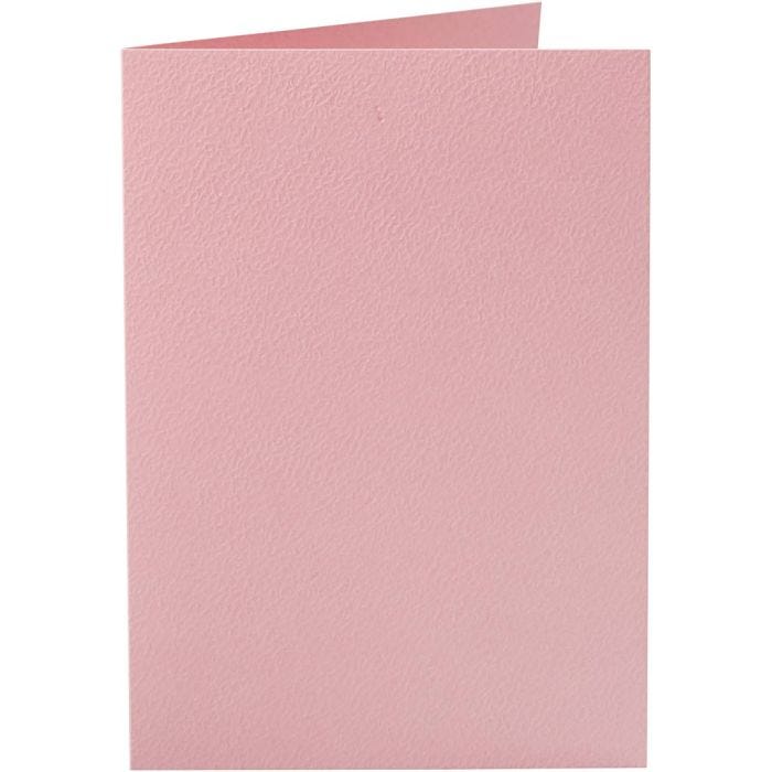Kort, kortstl. 10,5x15 cm, 220 g, rosa, 10 st./ 1 förp.