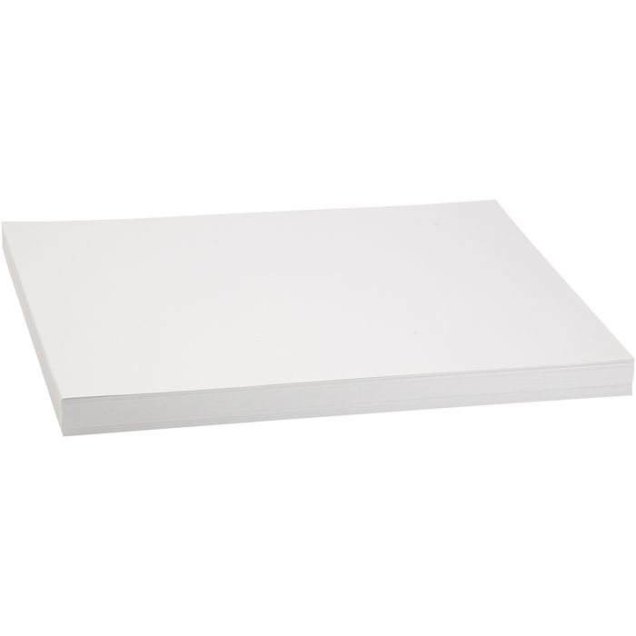 Färgad kartong, A3, ark 297x420 mm, 250 g, vit, 100 ark/ 1 förp.