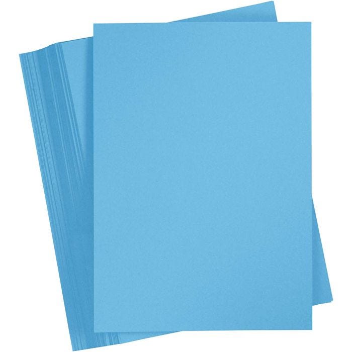 Färgad Kartong, A4, ark 210x297 mm, 180 g, blå, 100 ark/ 1 förp.