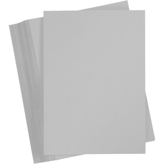Färgad Kartong, A4, ark 210x297 mm, 180 g, grå, 100 ark/ 1 förp.