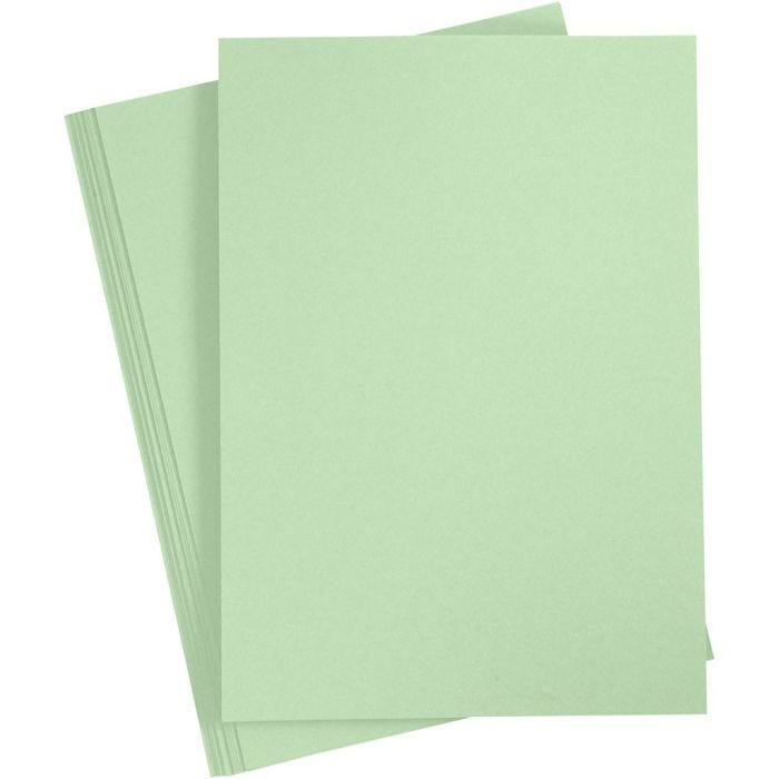 Papper, A4, ark 210x297 mm, 80 g, ljusgrön, 20 st./ 1 förp.