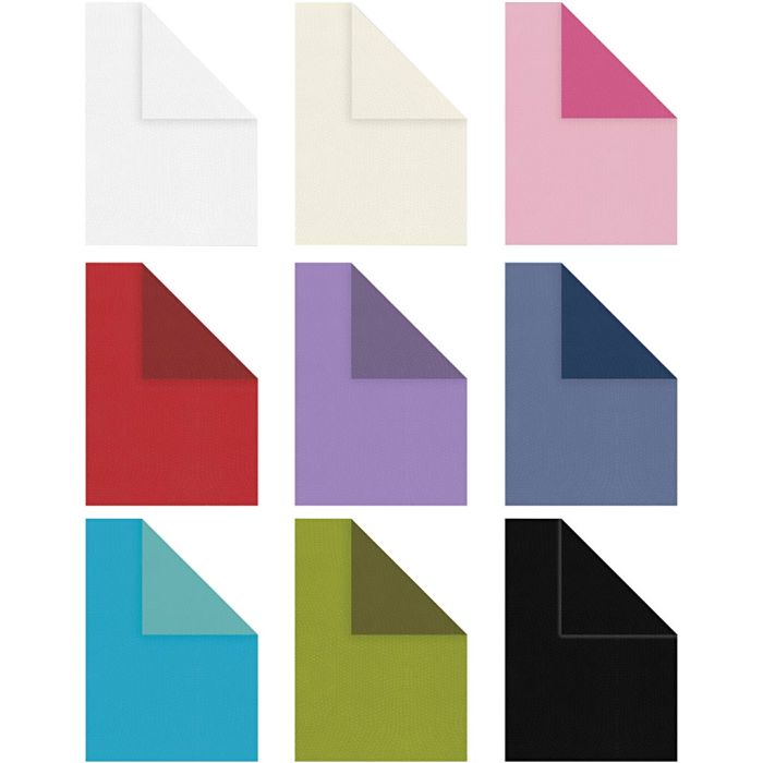 Strukturpapper, A4, ark 210x297 mm, Innehållet kan variera , 100 g, mixade färger, 30x20 ark/ 1 förp.