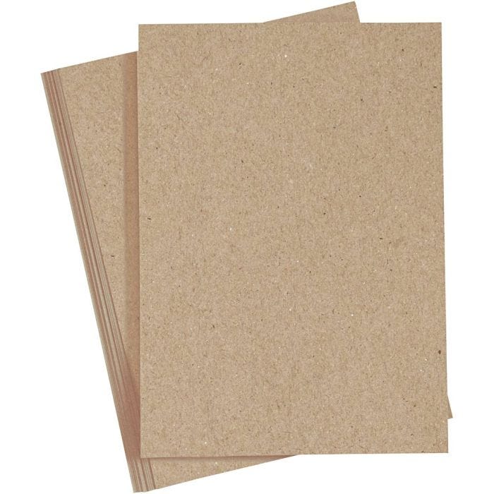 Kartong, A4, ark 210x297 mm, 220 g, natur, 10 st./ 1 förp.