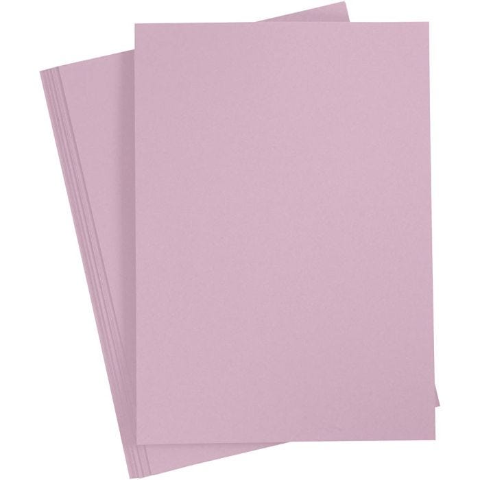 Kartong, A4, ark 210x297 mm, 220 g, ljuslila, 10 st./ 1 förp.