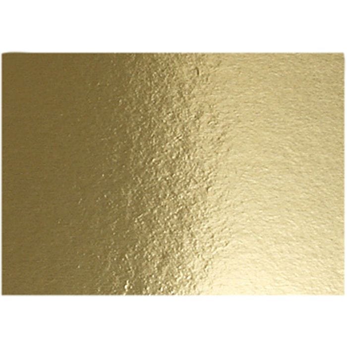 Metallkartong, A4, ark 210x297 mm, 280 g, guld, 10 ark/ 1 förp.