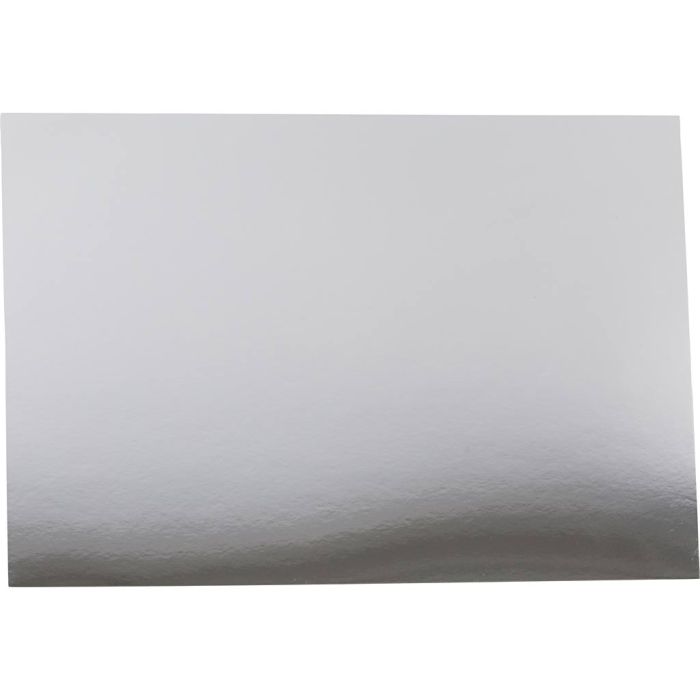 Metallkartong, A2, ark 420x594 mm, 280 g, silver, 10 ark/ 1 förp.
