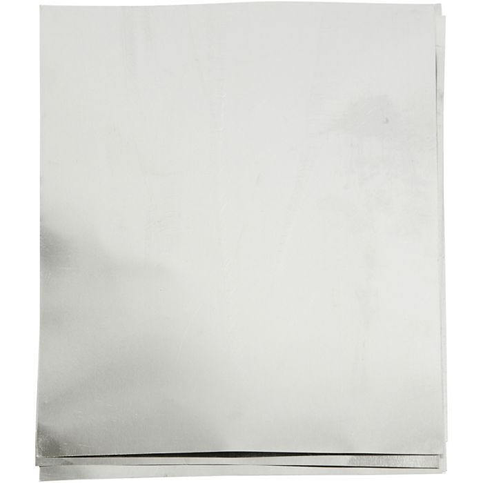 Präglingsfolie, A5, ark 148x210 mm, tjocklek 0,9 mm, silver, 10 st./ 1 förp.
