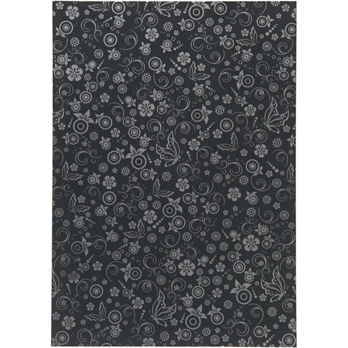 Papper, A4, ark 210x297 mm, 80 g, svart, 20 ark/ 1 förp.