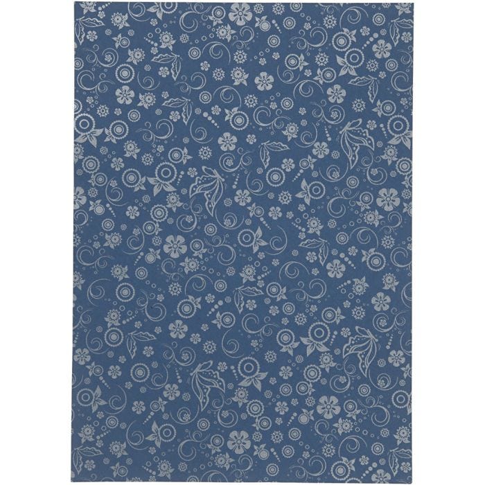 Papper, A4, ark 210x297 mm, 80 g, blå, 20 ark/ 1 förp.