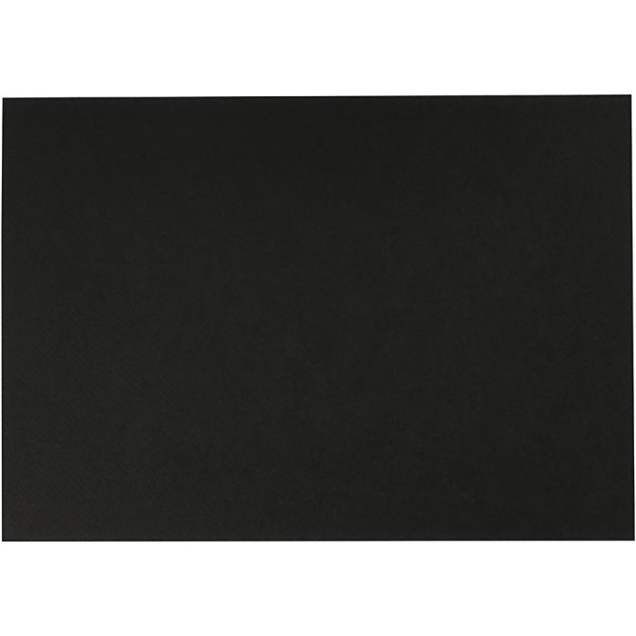 Akvarellpapper, A4, ark 210x297 mm, 230 g, svart, 10 ark/ 1 förp.