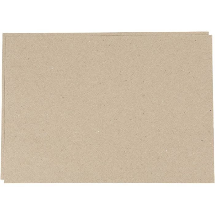 Kraftpapper, A2, ark 420x594 mm, 135 g, grå brun, 500 ark/ 1 förp.