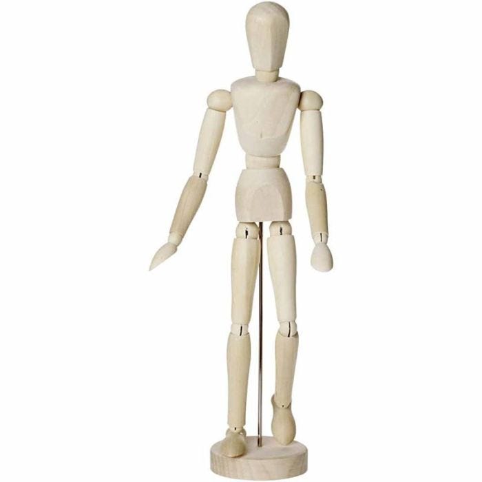 Modelldocka, Man, H: 30 cm, 1 st.
