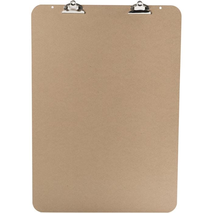 Clipboard till staffli, stl. 52x74 cm, tjocklek 5 mm, silver, 1 st.