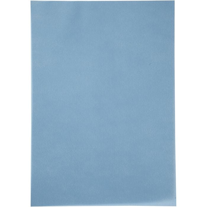 Vellumpapper, A4, ark 210x297 mm, 100 g, blå, 10 ark/ 1 förp.