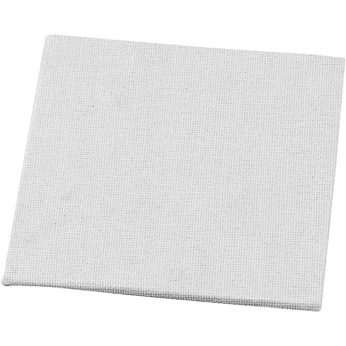 Målarplattor, stl. 10x10 cm, tjocklek 3 mm, 280 g, vit, 12 st./ 1 förp.