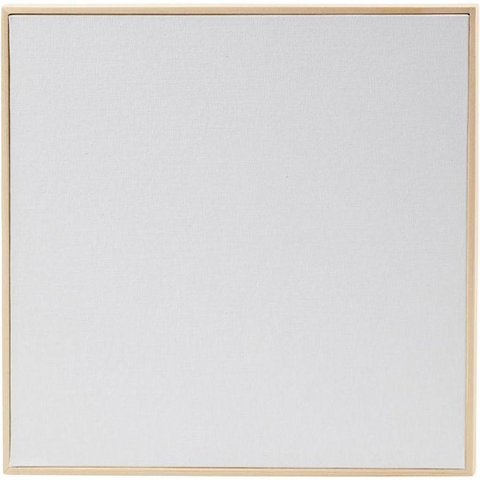 Målarplatta med ram, stl. 30x30 cm, 280 g, vit, 10 st./ 1 förp.