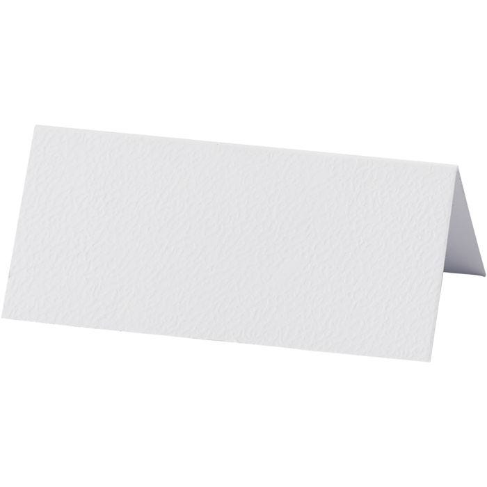 Placeringskort, stl. 9x4 cm, 220 g, vit, 20 st./ 1 förp.